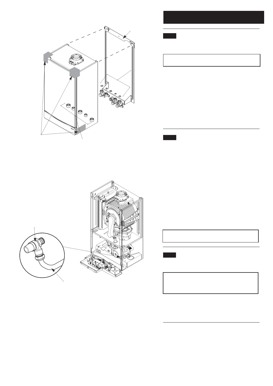 0 installation | Baxi Potterton Heatmax Combi HE Condensing Combination Boiler User Manual | Page 30 / 60