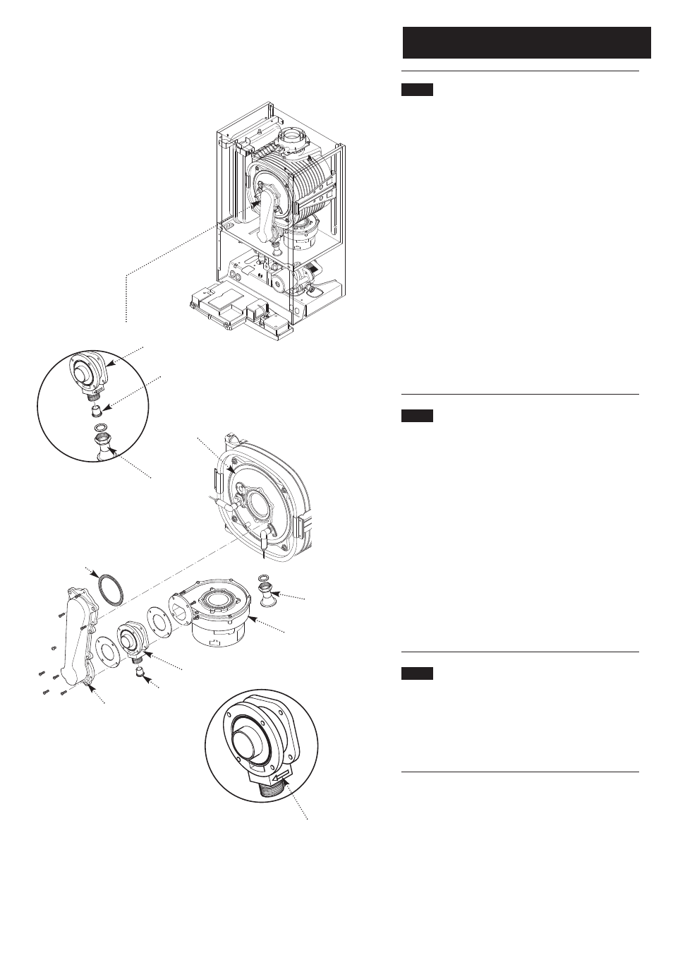0 changing components | Baxi Potterton Heatmax Combi HE Condensing Combination Boiler User Manual | Page 40 / 60