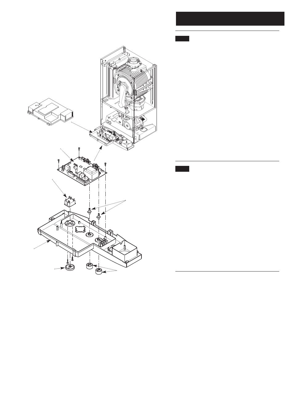 0 changing components | Baxi Potterton Heatmax Combi HE Condensing Combination Boiler User Manual | Page 46 / 60