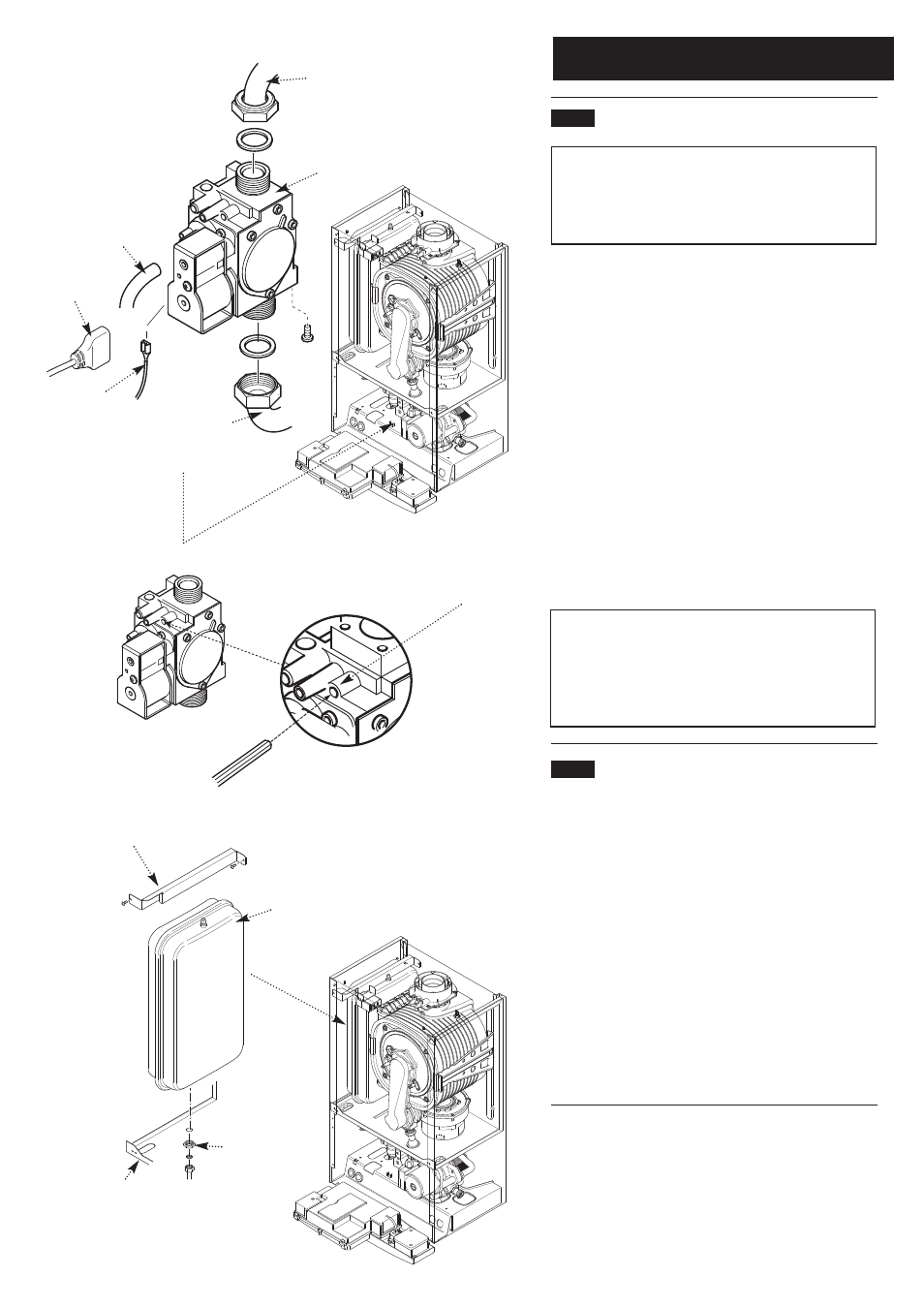 0 changing components | Baxi Potterton Heatmax Combi HE Condensing Combination Boiler User Manual | Page 47 / 60