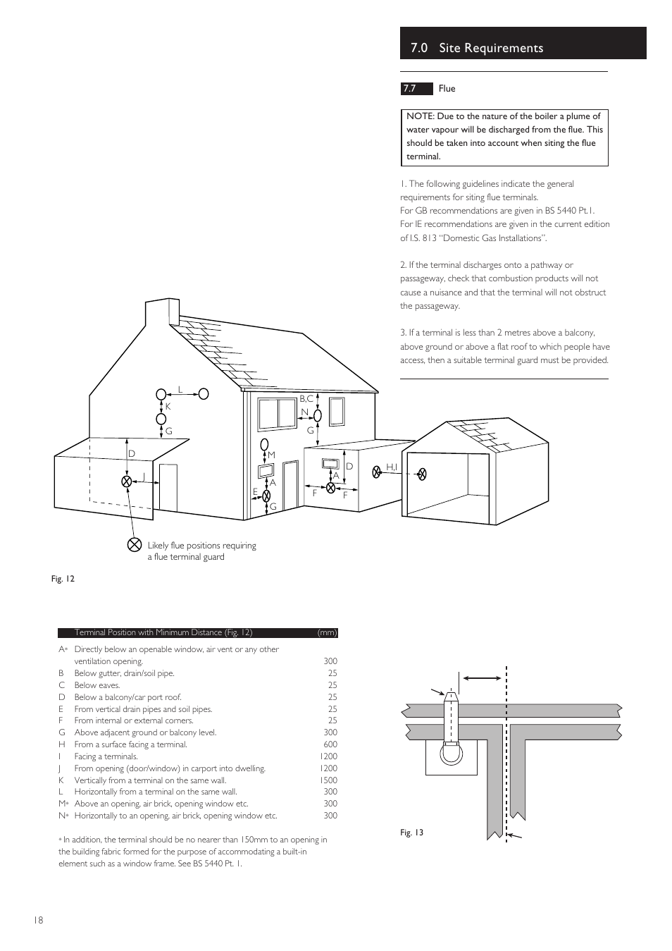 0 site requirements | Baxi Potterton 80 HE User Manual | Page 18 / 52