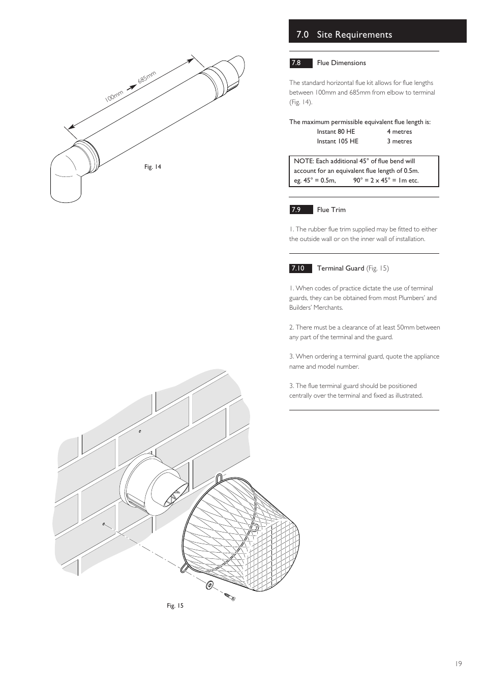 0 site requirements | Baxi Potterton 80 HE User Manual | Page 19 / 52