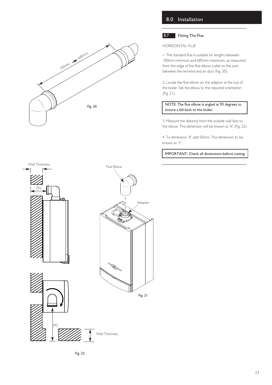 0 installation | Baxi Potterton 80 HE User Manual | Page 23 / 52