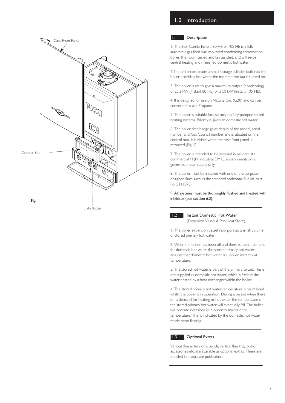 0 introduction | Baxi Potterton 80 HE User Manual | Page 5 / 52