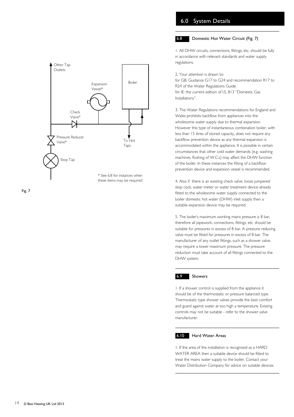 0 system details | Baxi Potterton Promax Combi HE Plus A Range G.C.No 47 393 23 User Manual | Page 14 / 60