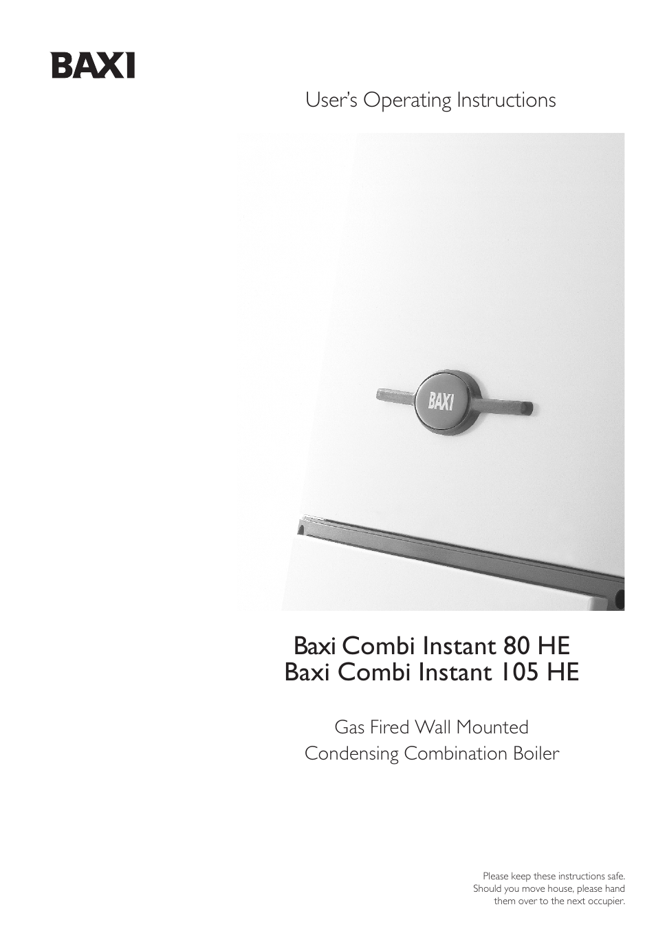 Baxi Potterton BAXI COMBI INSTANT 105 HE User Manual | 12 pages