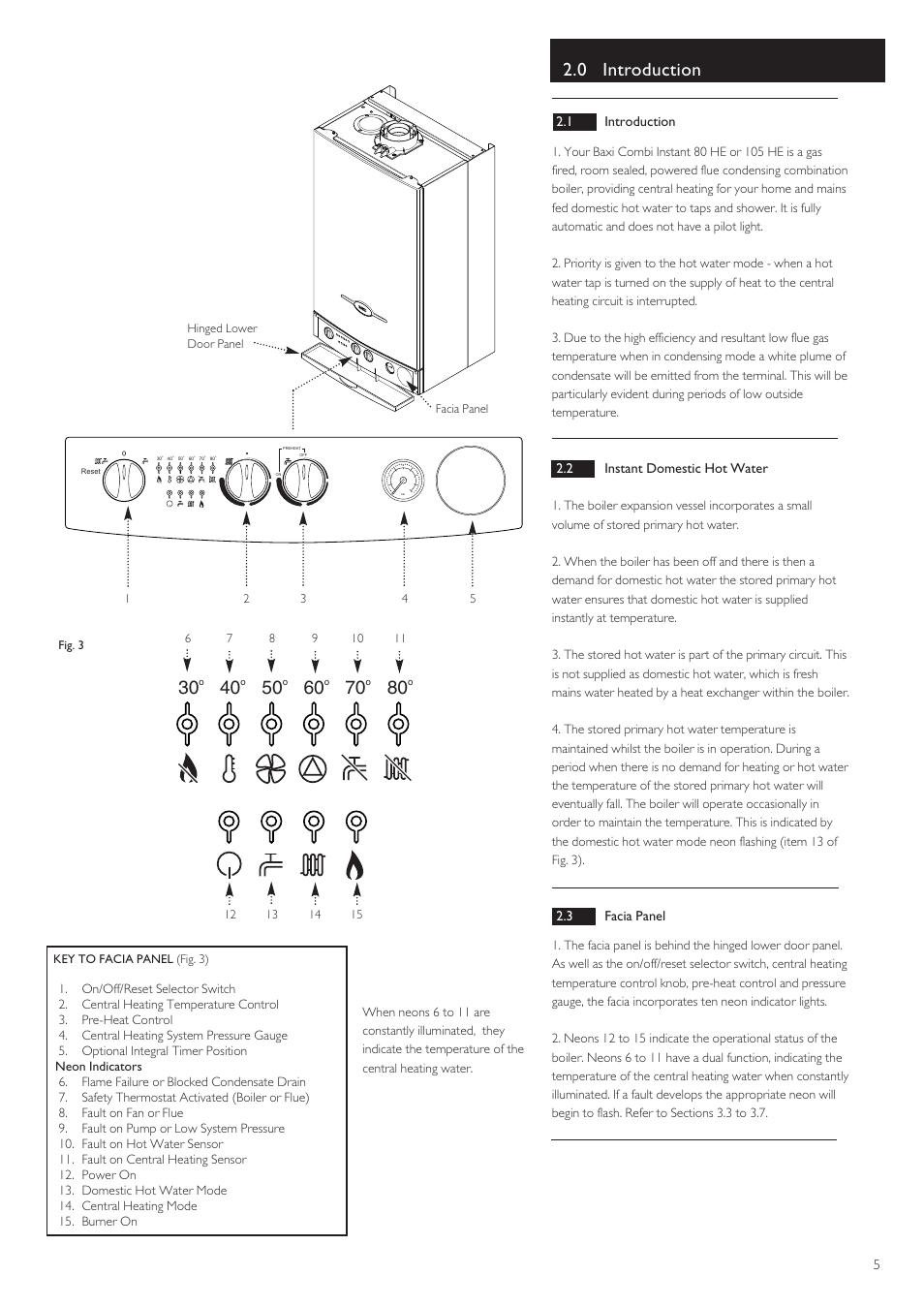0 introduction | Baxi Potterton BAXI COMBI INSTANT 105 HE User Manual | Page 5 / 12