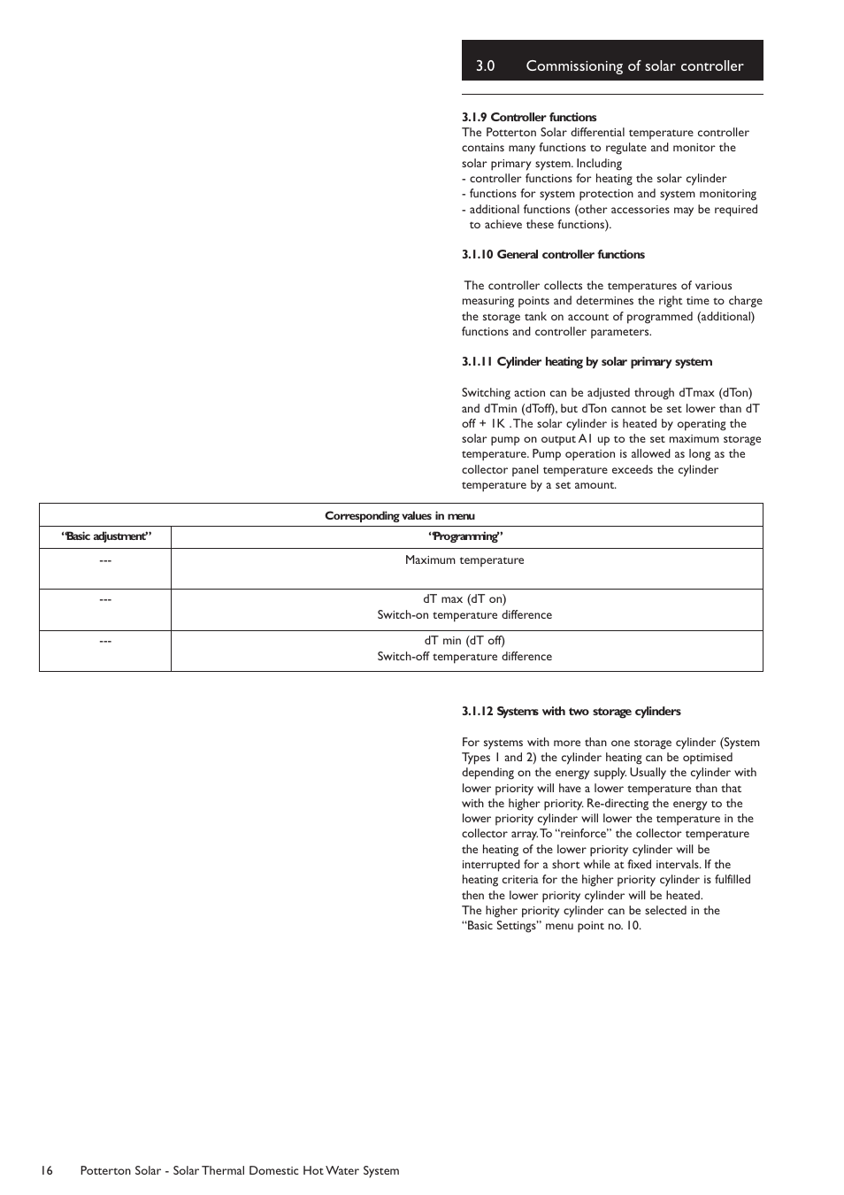 Baxi Potterton Solar User Manual | Page 16 / 32