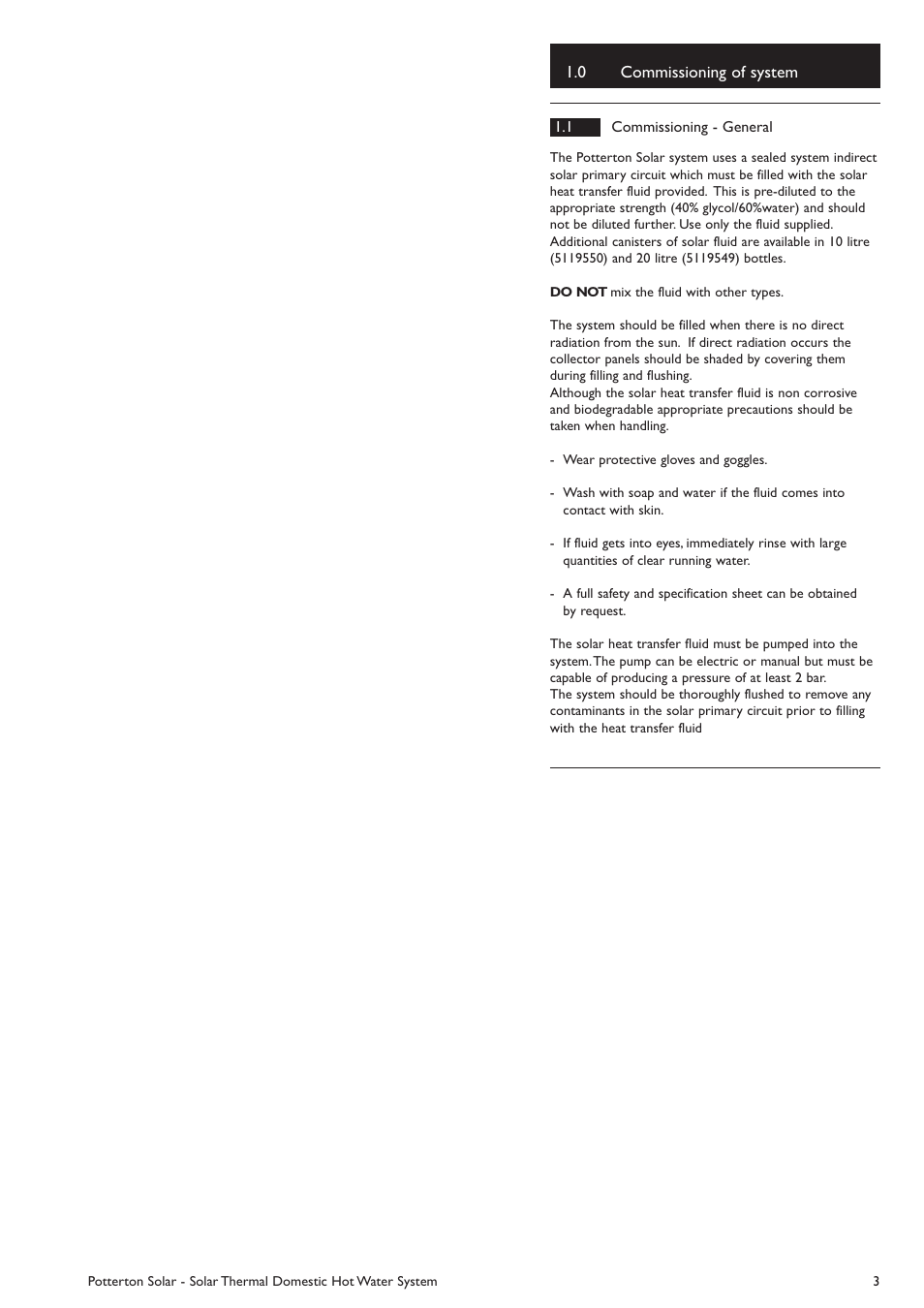 Baxi Potterton Solar User Manual | Page 3 / 32