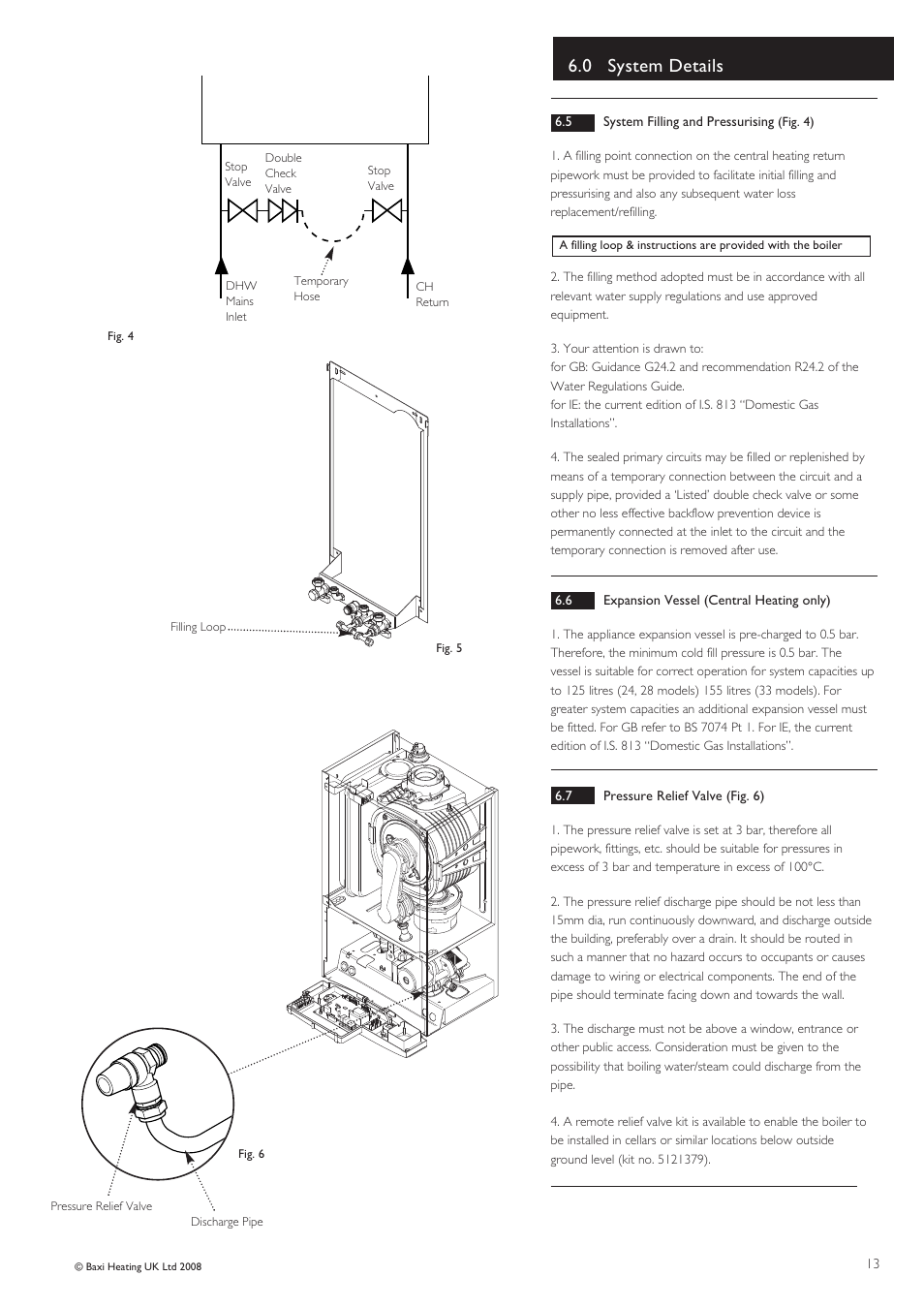0 system details | Baxi Potterton Gold HE A Range User Manual | Page 13 / 60