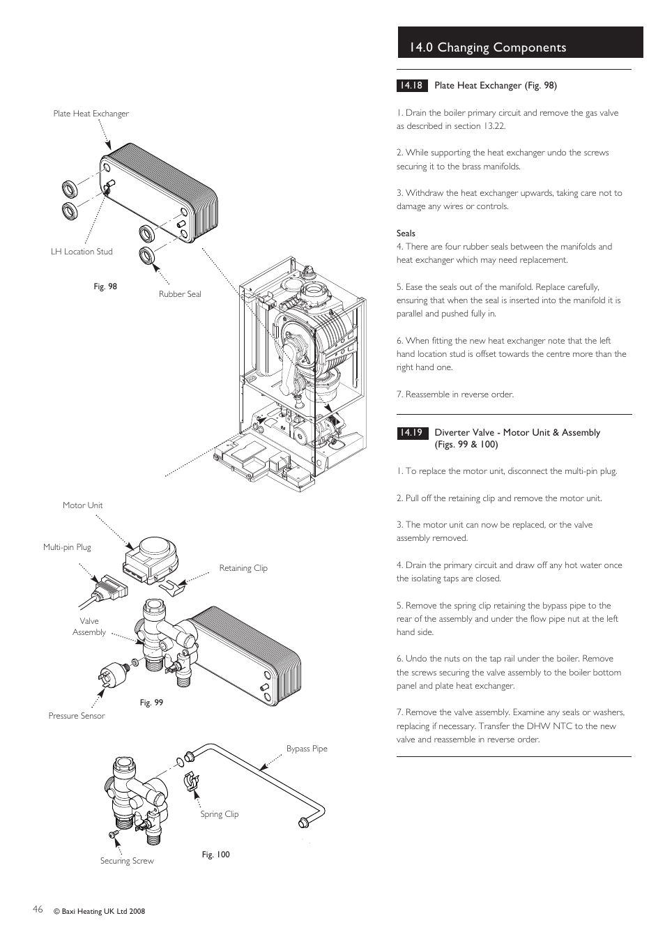 0 changing components | Baxi Potterton Gold HE A Range User Manual | Page 46 / 60