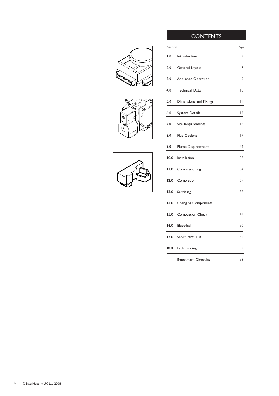Baxi Potterton Gold HE A Range User Manual | Page 6 / 60