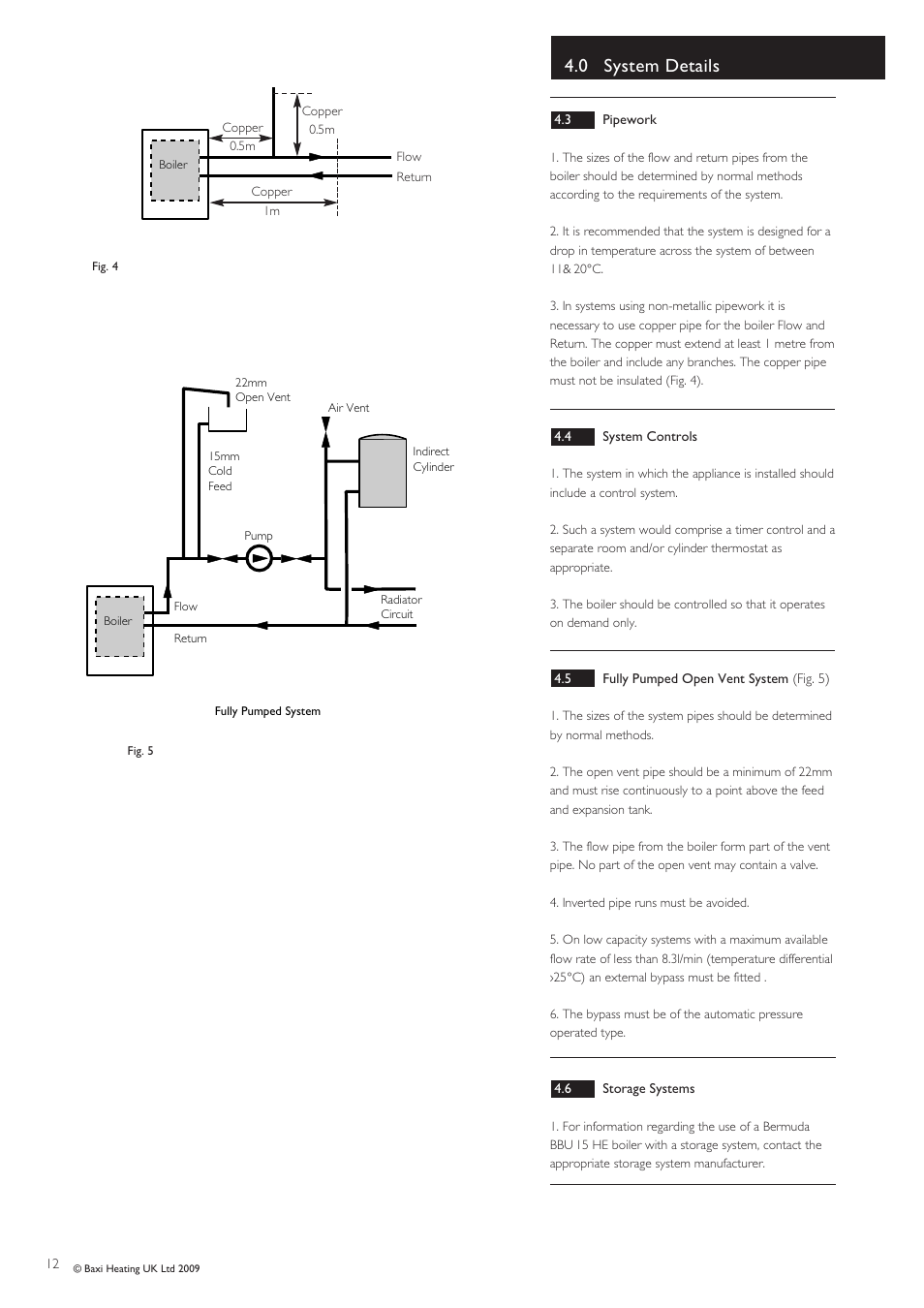 0 system details | Baxi Potterton BBU 15 HE User Manual | Page 12 / 44