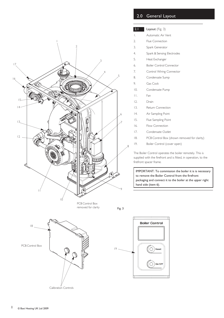 0 general layout | Baxi Potterton BBU 15 HE User Manual | Page 8 / 44