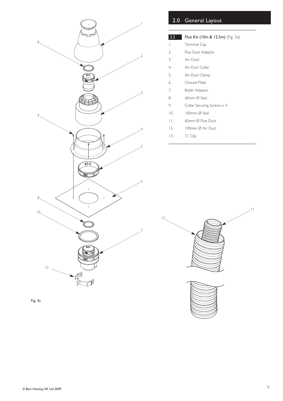 0 general layout | Baxi Potterton BBU 15 HE User Manual | Page 9 / 44