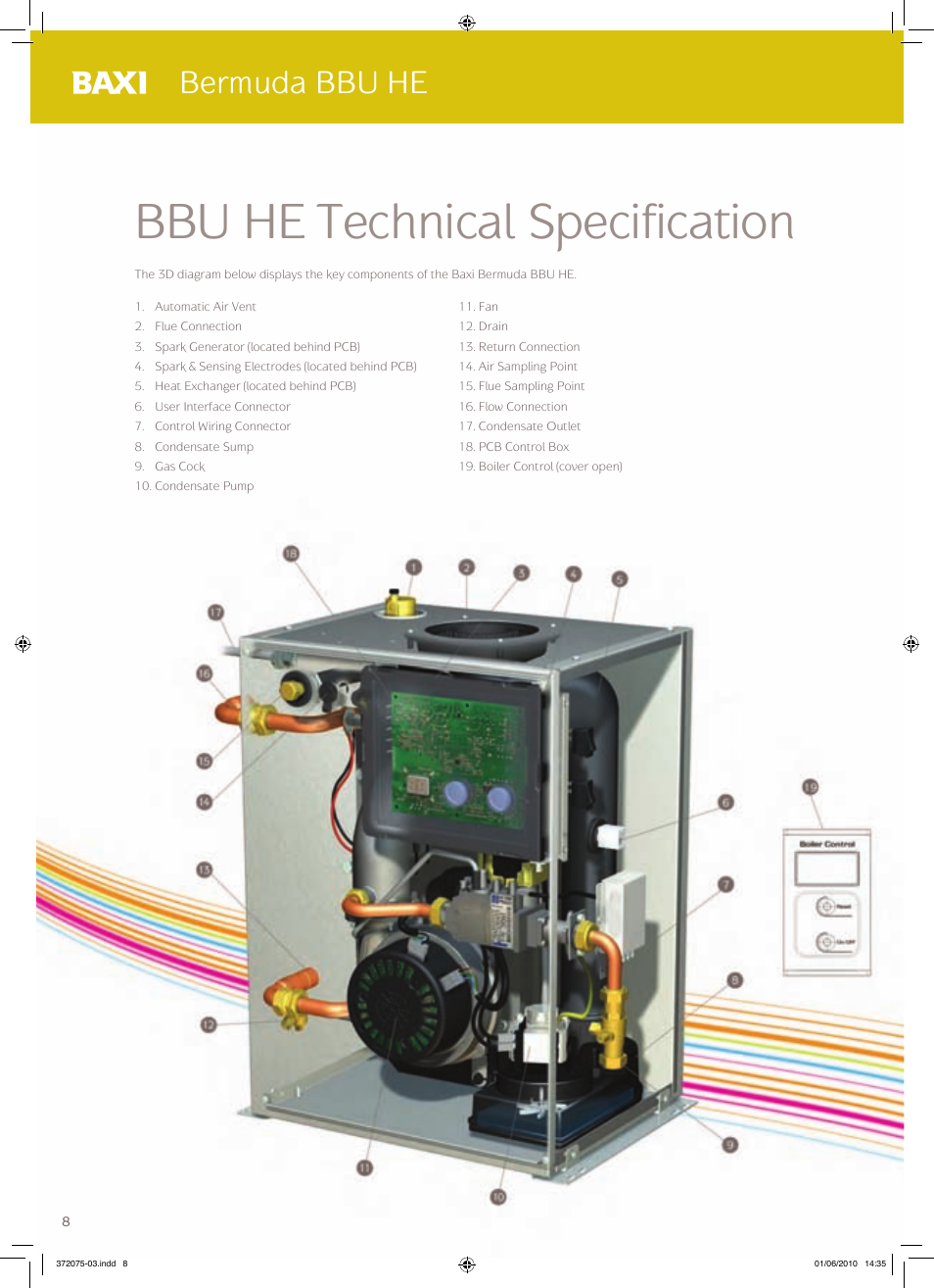 Bbu he technical specification, Bermuda bbu he | Baxi Potterton BERMUDA BBU HE User Manual | Page 8 / 20
