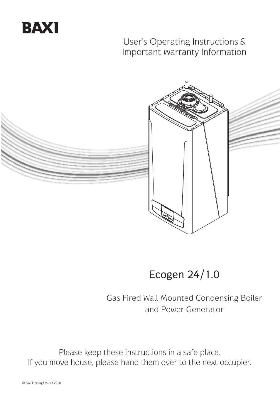 Baxi Potterton ECOGEN 24/1.0 User Manual | 24 pages