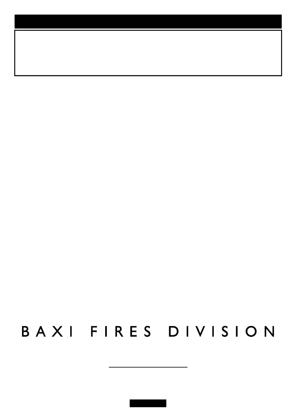 Owner guide | Baxi Potterton 339 User Manual | Page 2 / 11
