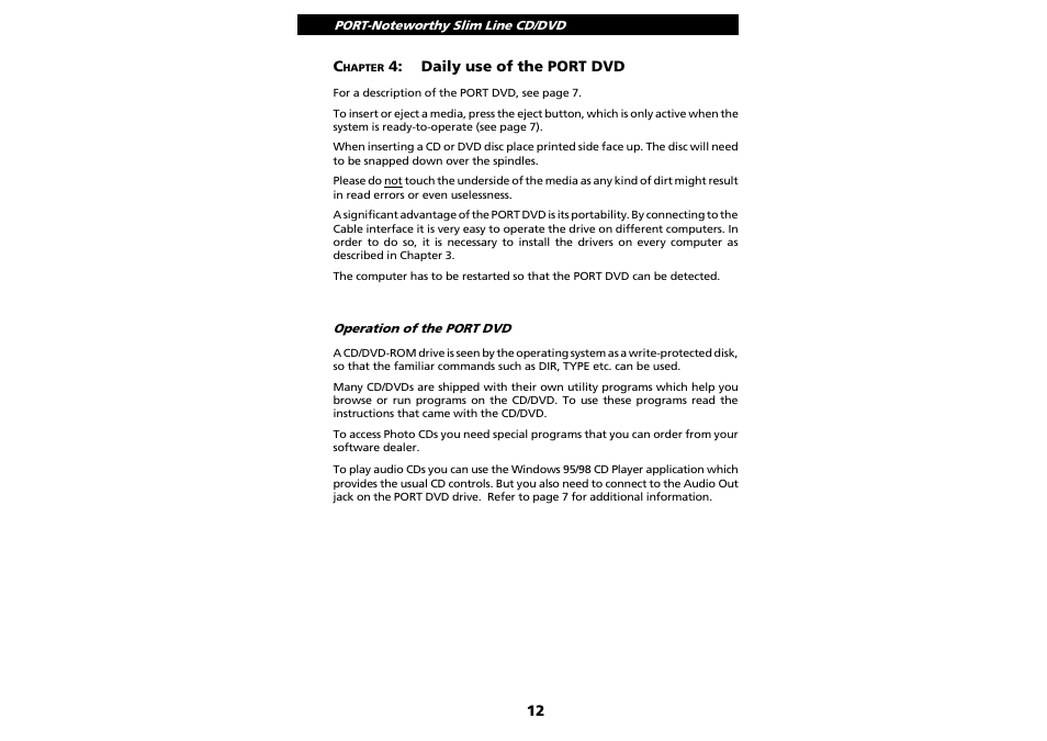 PORT Noteworthy Slim Line CD/DVD User Manual | Page 12 / 15