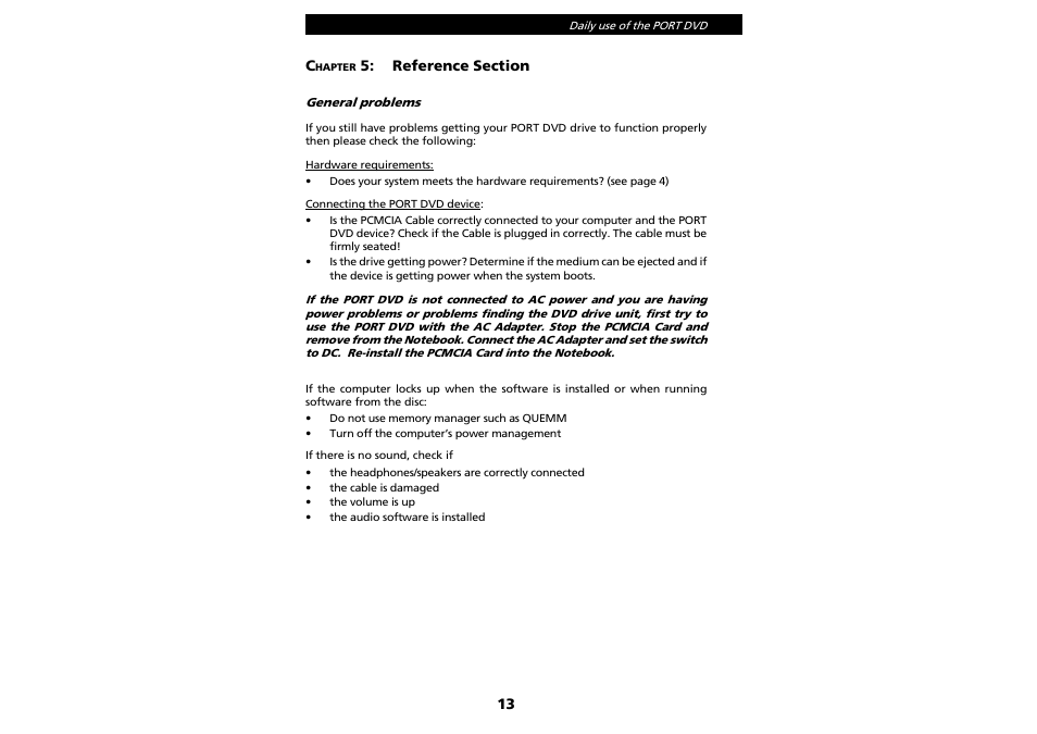 PORT Noteworthy Slim Line CD/DVD User Manual | Page 13 / 15