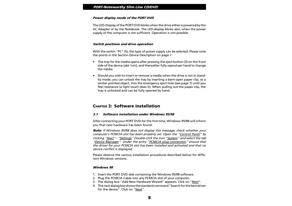 PORT Noteworthy Slim Line CD/DVD User Manual | Page 8 / 15