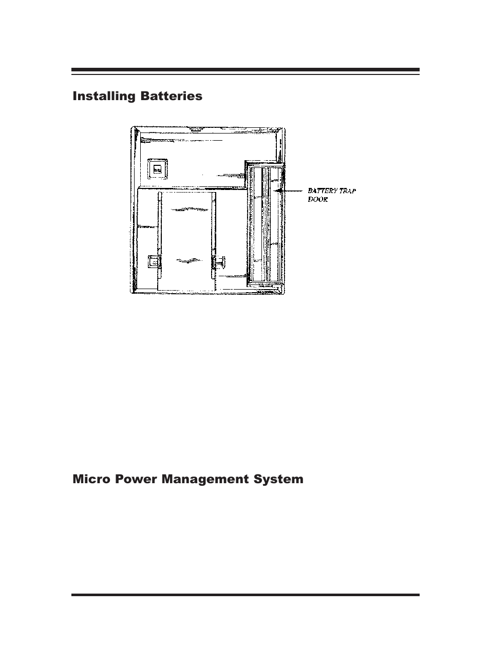 Installing batteries, Micro power management system | PORT ST24XCDR User Manual | Page 12 / 19