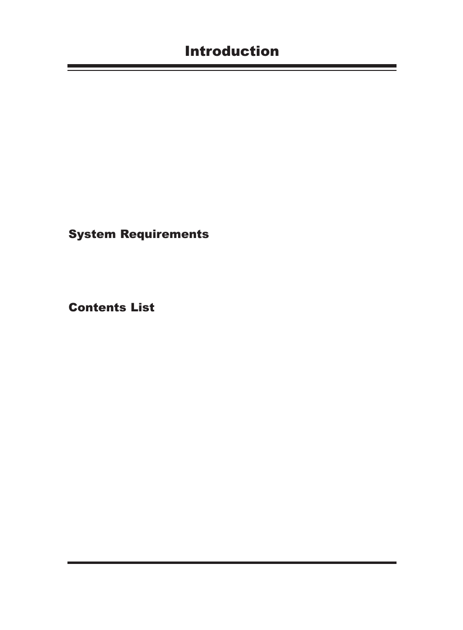 Introduction, System requirements, Contents list | PORT ST24XCDR User Manual | Page 4 / 19