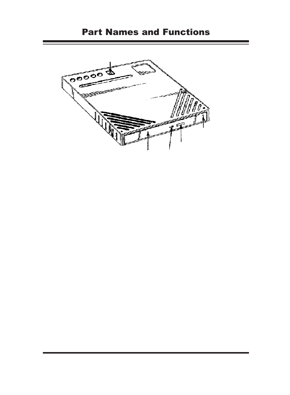 Part names and functions | PORT ST24XCDR User Manual | Page 5 / 19
