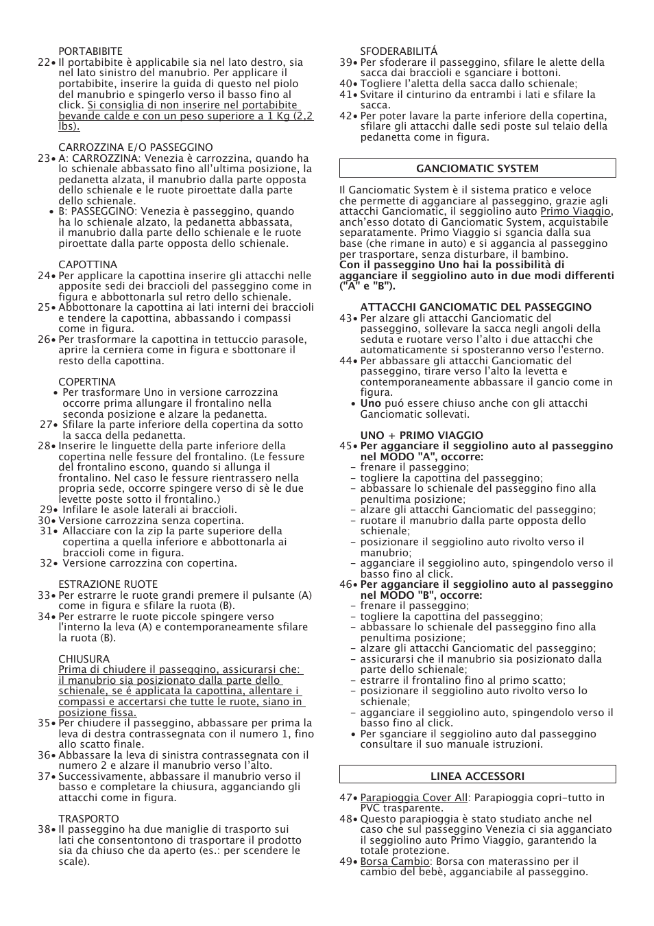 Peg-Perego Uno User Manual | Page 14 / 64