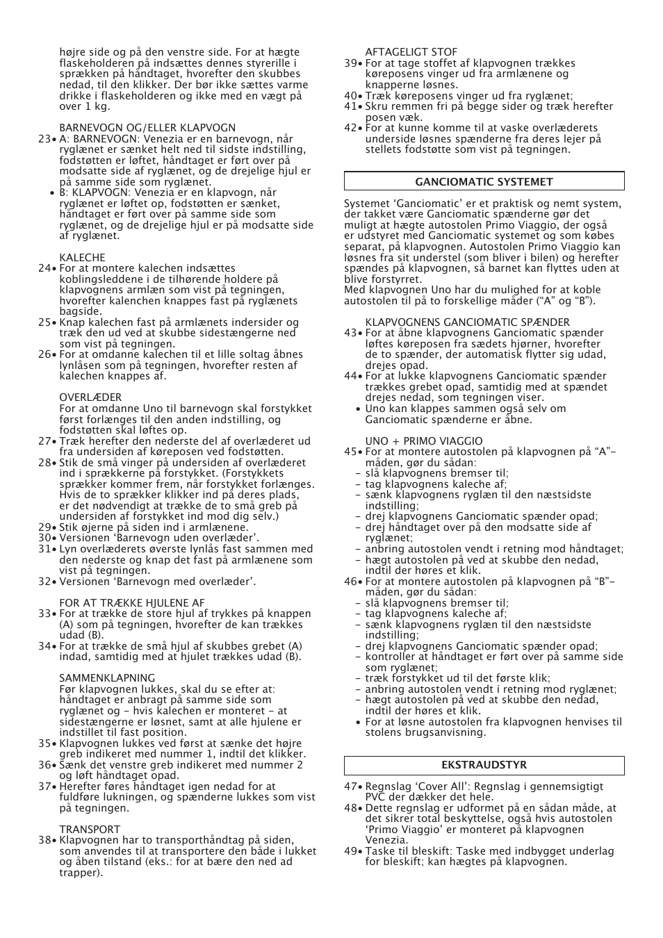 Peg-Perego Uno User Manual | Page 35 / 64