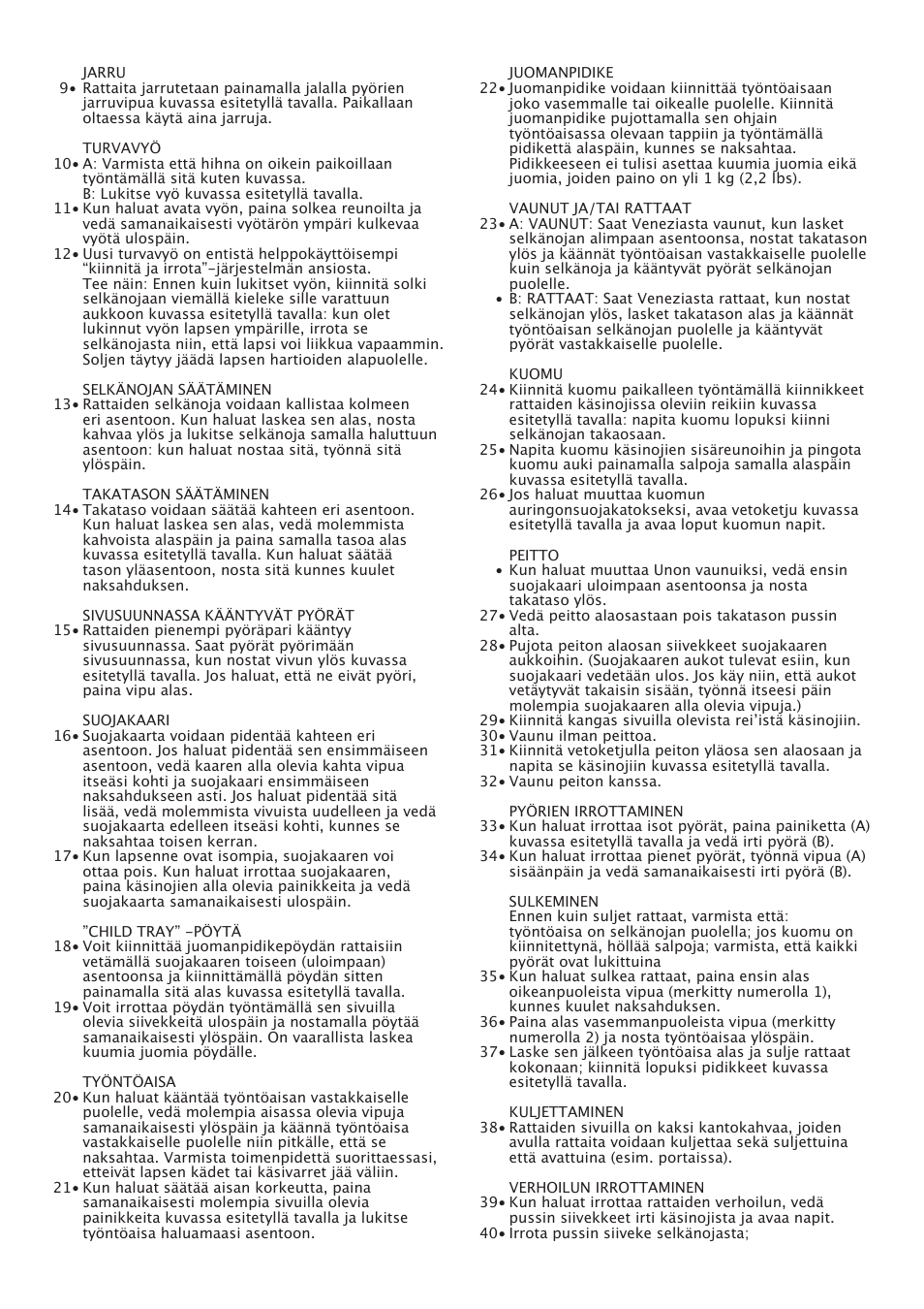 Peg-Perego Uno User Manual | Page 37 / 64