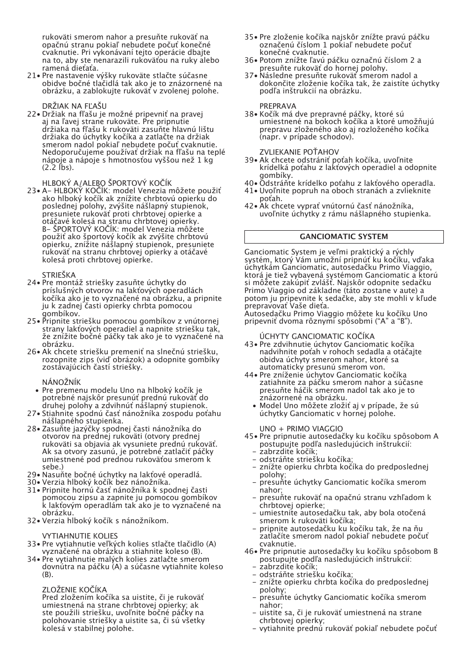 Peg-Perego Uno User Manual | Page 43 / 64