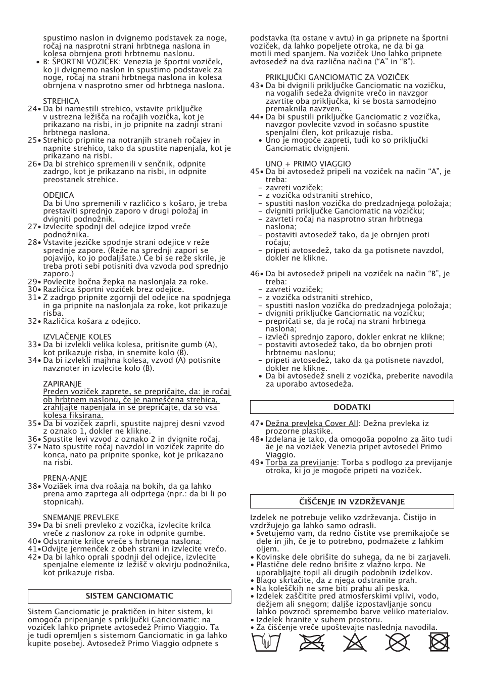 Peg-Perego Uno User Manual | Page 49 / 64