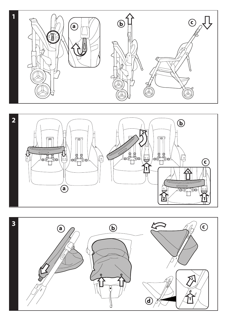 Peg-Perego ARIA TWIN 60-40 User Manual | Page 2 / 20