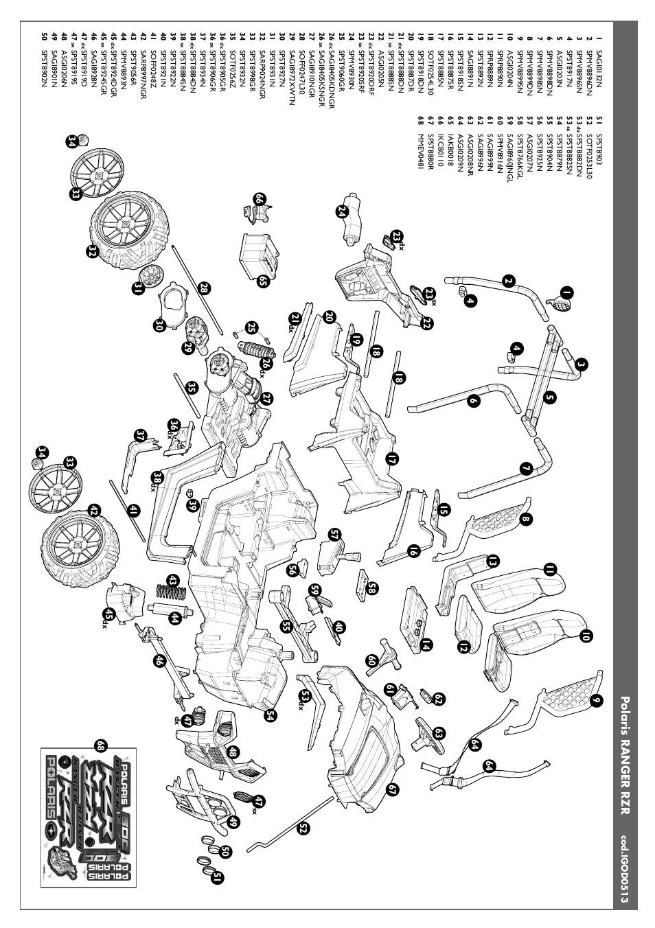 Polaris ranger rzr | Peg-Perego Polaris Ranger RZR User Manual | Page 10 / 52