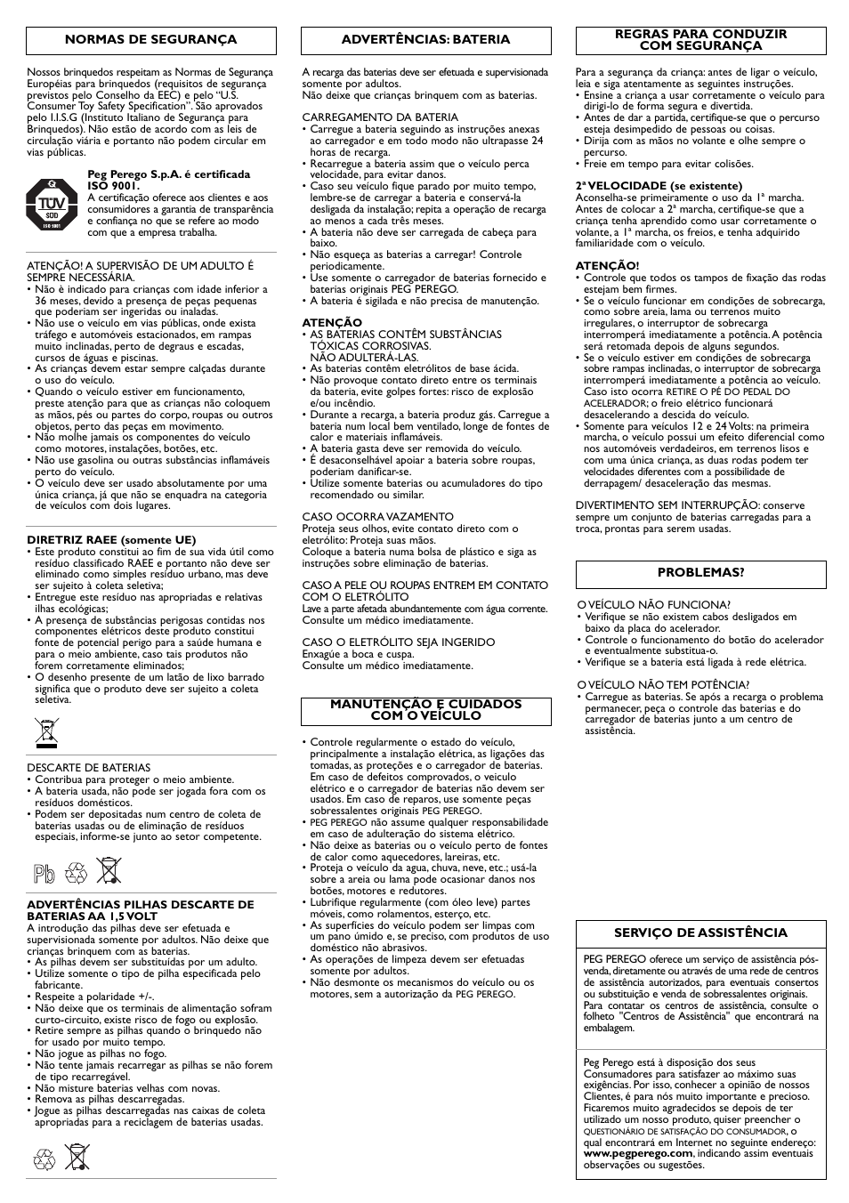 Peg-Perego Polaris Ranger RZR User Manual | Page 24 / 52