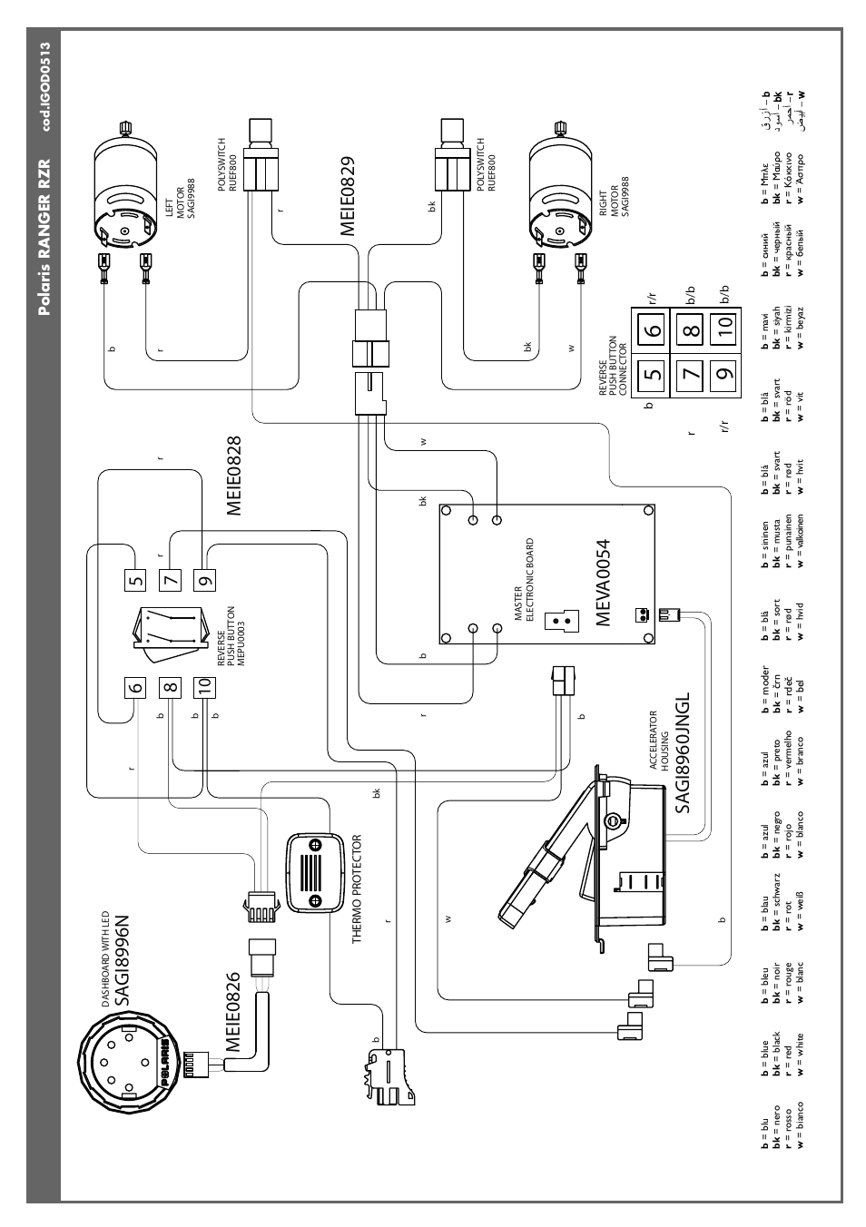 Me va 0054, Sa gi8960jngl, Meie0828 | Sa gi8996n, Meie0826, Meie0829, Polaris ranger rzr | Peg-Perego Polaris Ranger RZR User Manual | Page 9 / 52