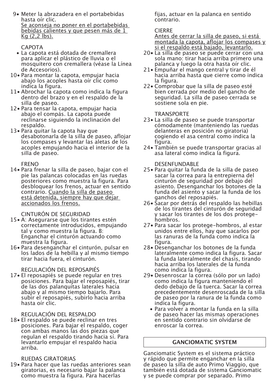 Peg-Perego P3 User Manual | Page 13 / 20