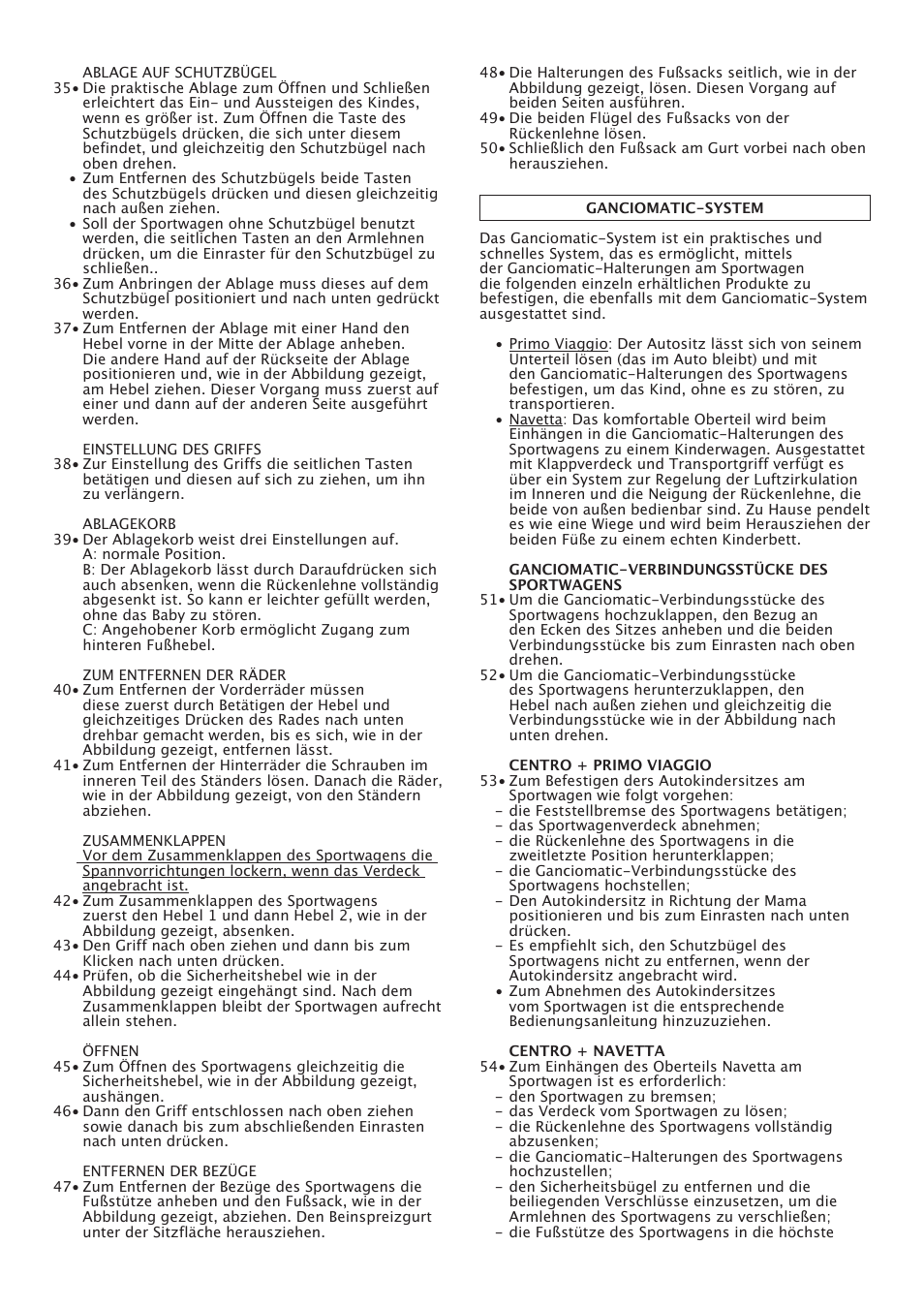 Peg-Perego Centro User Manual | Page 25 / 56