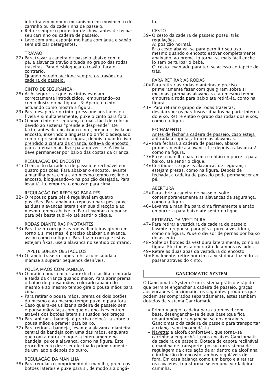 Peg-Perego Centro User Manual | Page 31 / 56