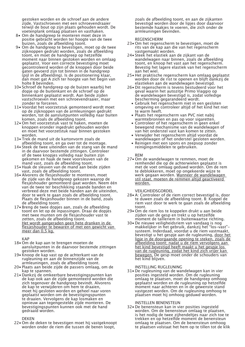 Peg-Perego Centro User Manual | Page 34 / 56