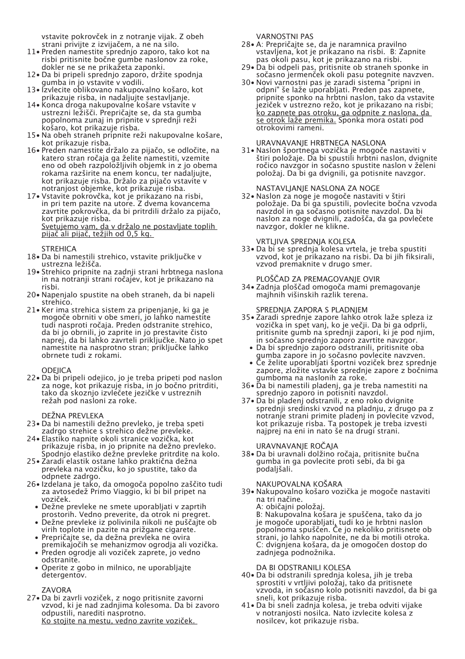 Peg-Perego Centro User Manual | Page 41 / 56