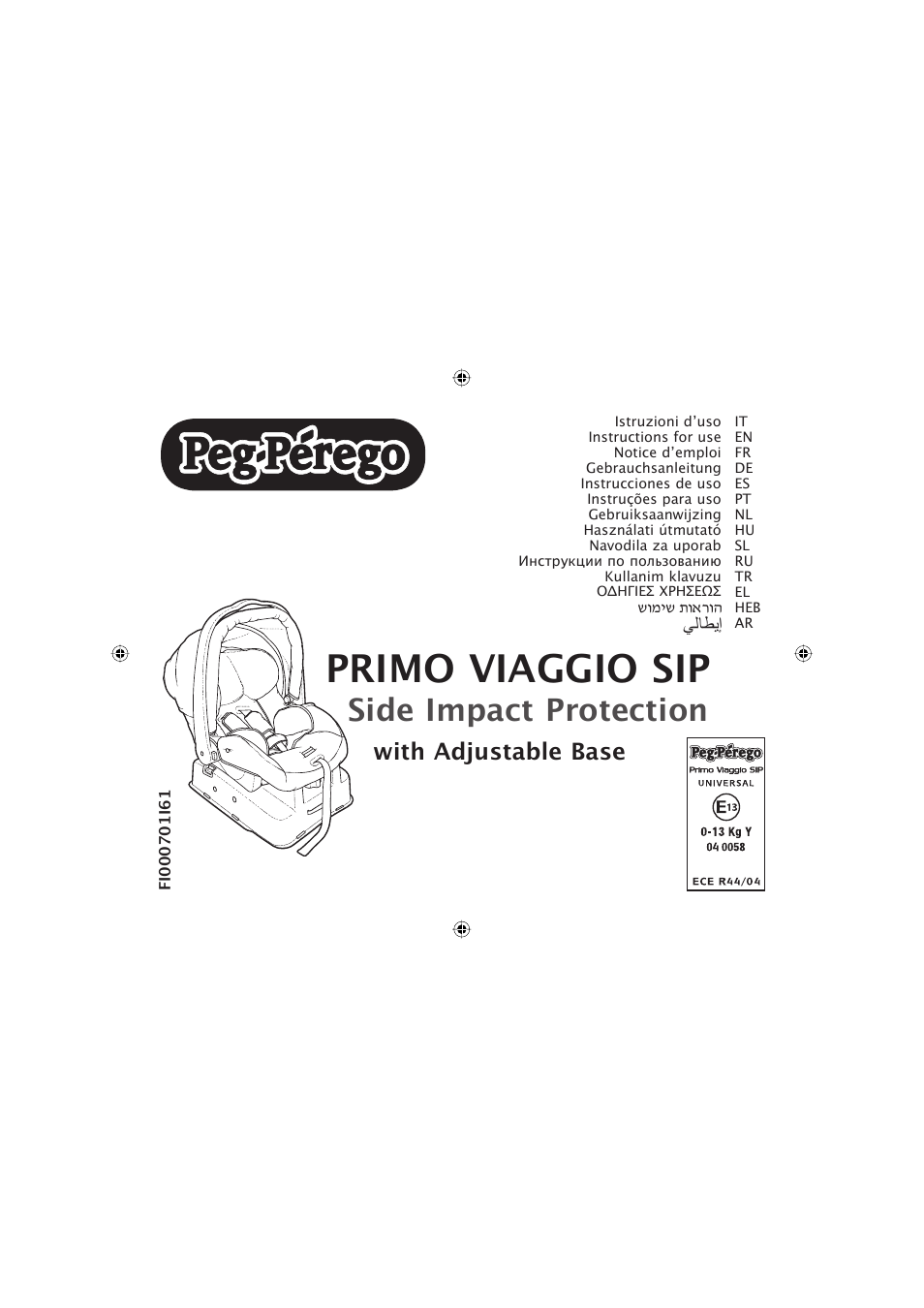 Peg-Perego ECE R44 User Manual | 93 pages