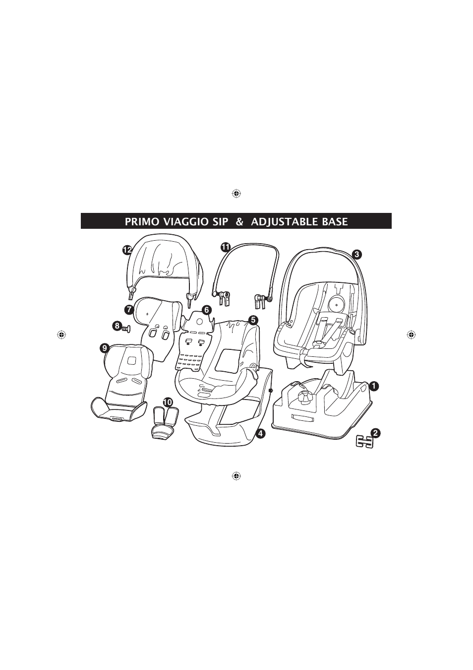Primo viaggio sip & adjustable base | Peg-Perego ECE R44 User Manual | Page 12 / 93