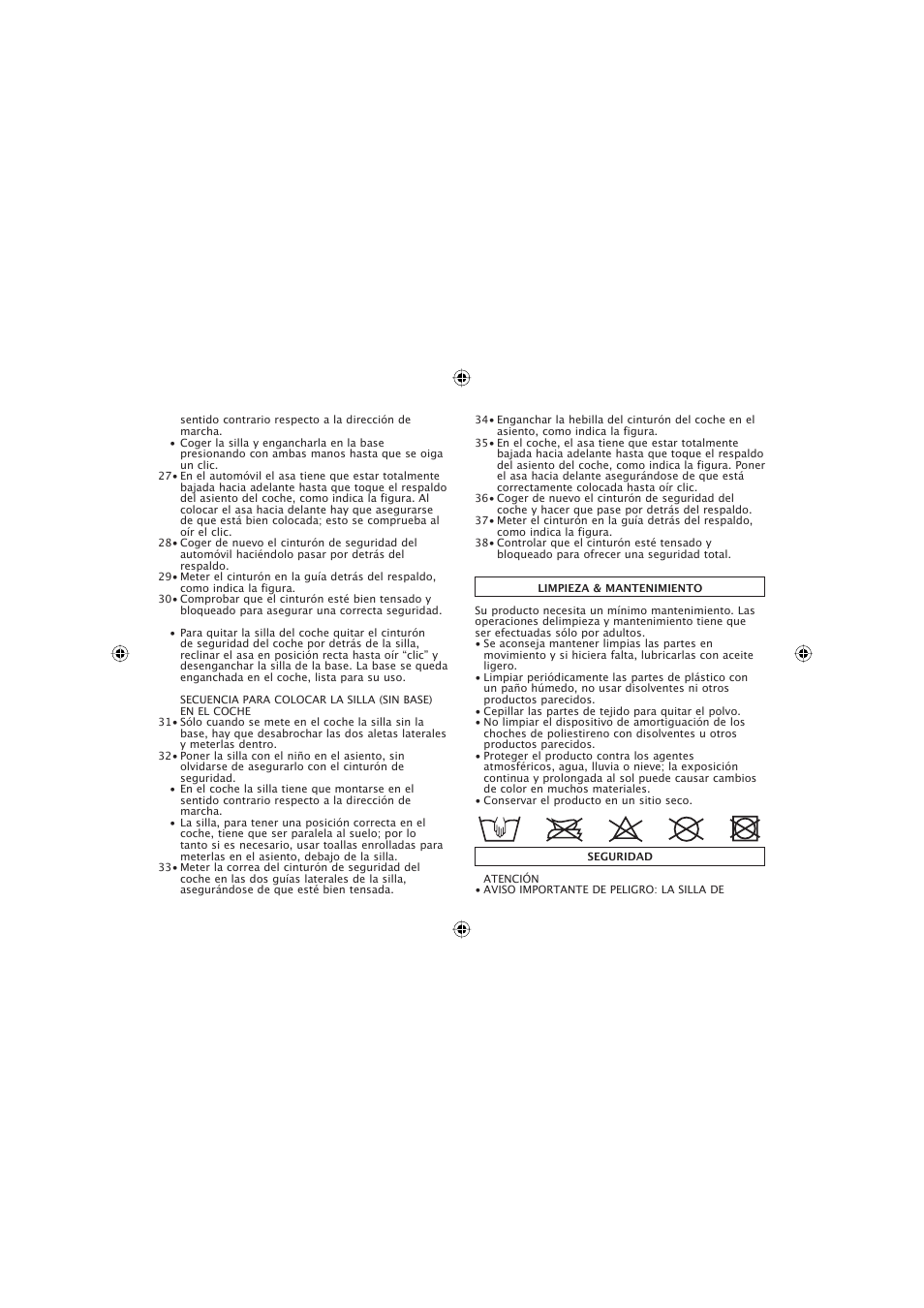 Peg-Perego ECE R44 User Manual | Page 38 / 93