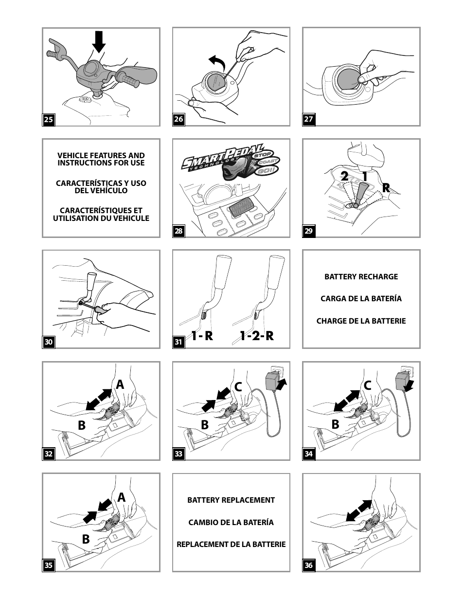 R 1-2-r, R2 1 | Peg-Perego POLARIS TRAIL BOSS IGOD0052 User Manual | Page 4 / 24