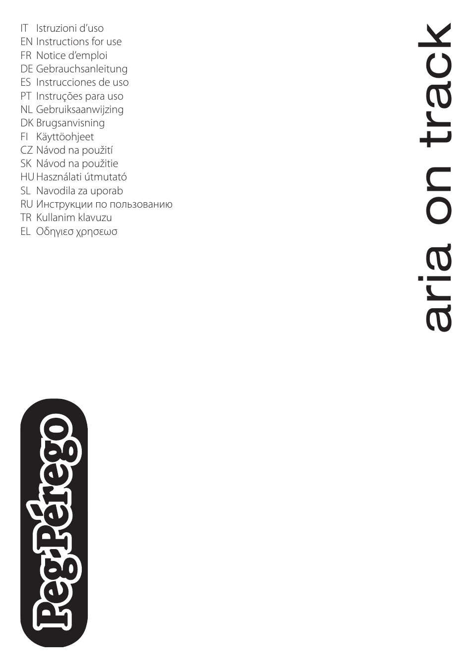 Peg-Perego aria on track User Manual | 40 pages