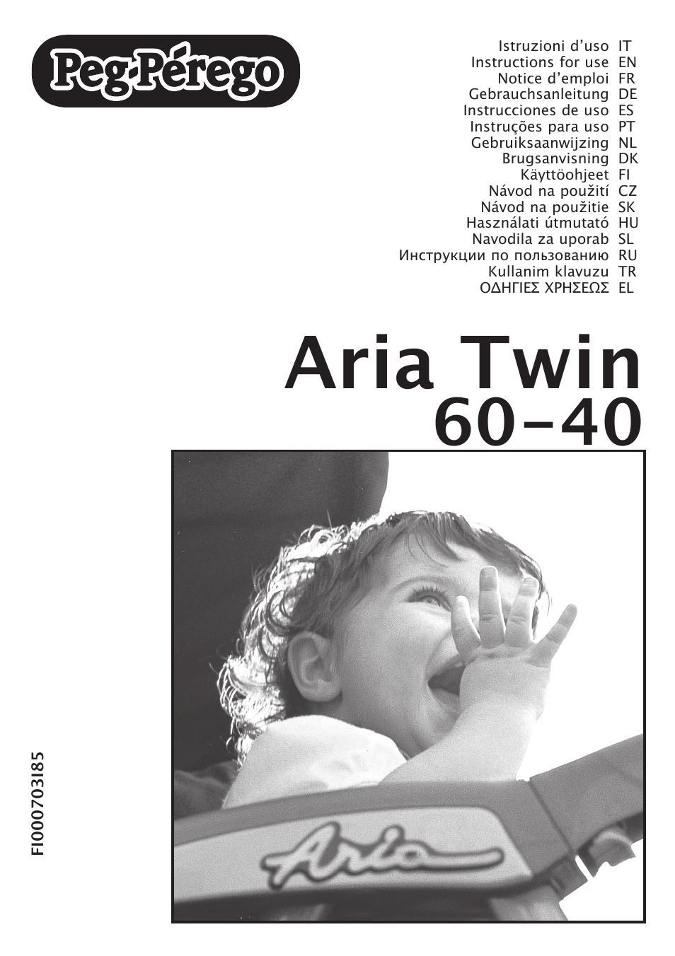 Peg-Perego Aria Twin 60-40 FI000703I85 User Manual | 52 pages