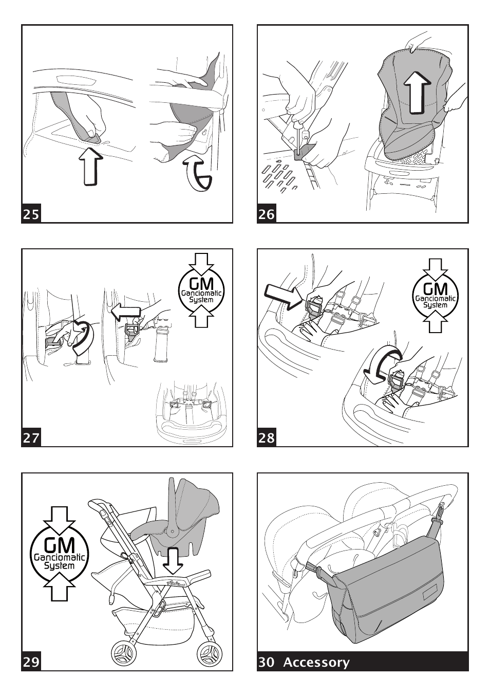 Peg-Perego Aria Twin 60-40 FI000703I85 User Manual | Page 6 / 52