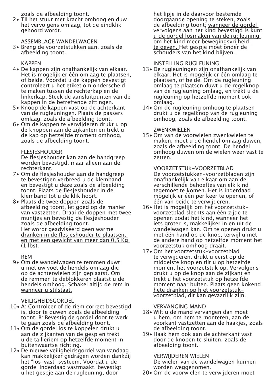 Peg-Perego Aria Twin User Manual | Page 27 / 48